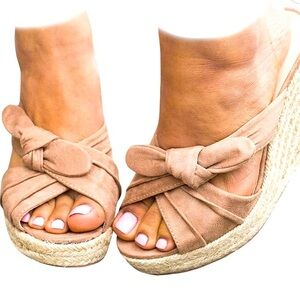 Espadrilles Slip on Wedge Sandals